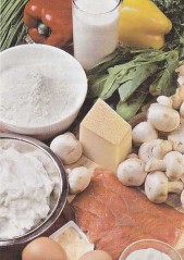 торт блиный с грибами и семгой